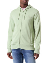 GANT Men's Reg Tonal Shield Full Zip Hoodie Hooded Sweatshirt, Milky Matcha, M